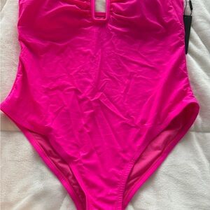 Fashion Nova Hot Pink One-Piece Swimsuit
